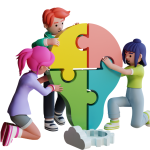 Blue and Yellow Creative Illustration Digital Marketing Agency Promotion Facebook Post